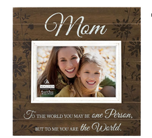 Load image into Gallery viewer, Malden International Designs Sun Washed Words Mom Walnut Distressed Picture Frame, 4x6, Walnut