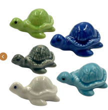 Load image into Gallery viewer, Mini Ceramic Turtle Figurine - Assorted colors