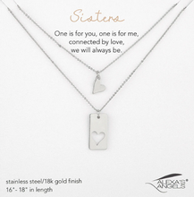 Load image into Gallery viewer, Alexa's Angels Sister "One for You, One for Me" Necklace Set