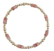 Load image into Gallery viewer, Alexa's Angels All Day Gold Stretch Bracelet