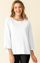 Load image into Gallery viewer, Cotton Pebble Cover-Stitch Boatneck Tee