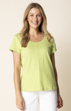 Load image into Gallery viewer, Cotton Pebble Cover-Stitch Tee