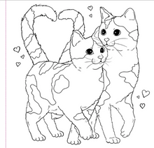 Load image into Gallery viewer, Cute and Curious Cats Adult Coloring Book