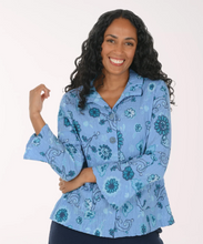 Load image into Gallery viewer, f26 Boho Floral Crinkle Cotton Flounce Jacket