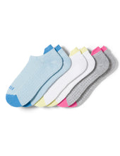 Load image into Gallery viewer, Air Cushion Tab Back No Show Sock 3 Pair Pack Color Block Pack