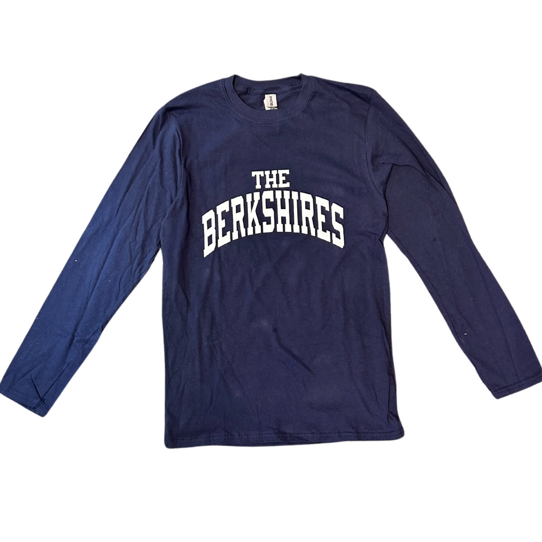 L/S Softstyle navy Berkshire Long Sleeve T Shirt