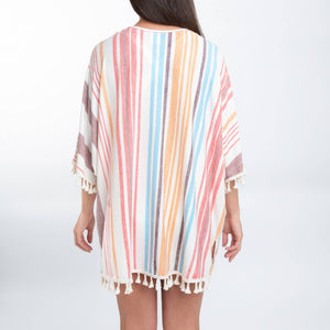 Elsie One Size Fringe Beach Swimsuit Cover Up