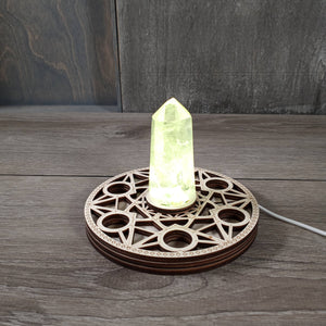 LED Crystal Display Light Stand