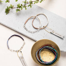 Load image into Gallery viewer, Good Karma Ombre w/Chain Bracelet - Joy&amp;Kndnss Turquoise/Gld