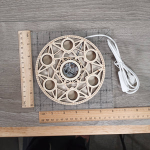 LED Crystal Display Light Stand