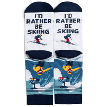 Load image into Gallery viewer, I'd Rather Be Skiing (Colorado) Socks Unisex Ski Gift