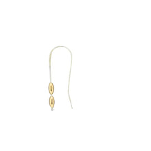 Load image into Gallery viewer, D25 Double Teardrop Bead Hanging Earring