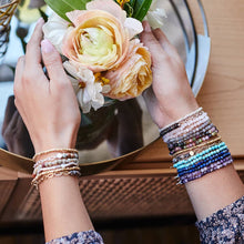 Load image into Gallery viewer, Mini Stone w/Chain Stacking Bracelet - Amazonite/Gold