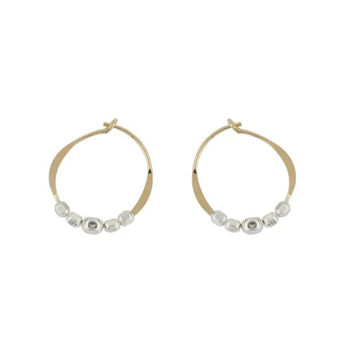 BD15 Square Bead 15mm Hoop