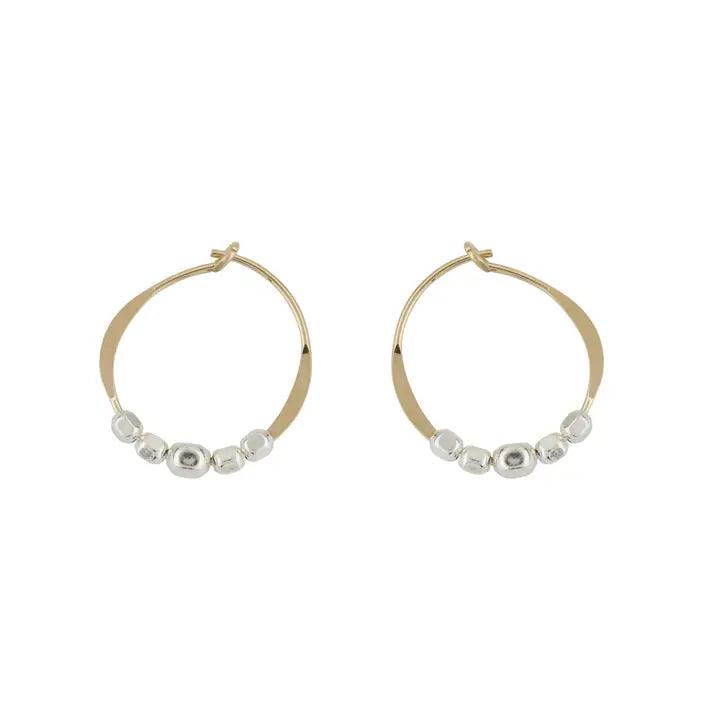 BD15 Square Bead 15mm Hoop
