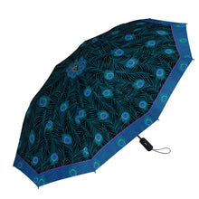 Load image into Gallery viewer, Peacock Folding Travel Umbrella