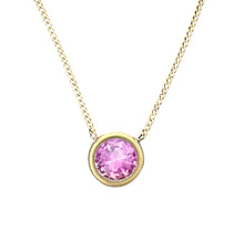 Load image into Gallery viewer, Aurora - Halo Crystal Necklace (9mm)
