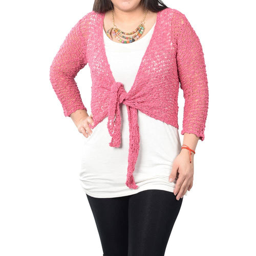 POPCORN KNIT SHRUG