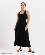 Load image into Gallery viewer, Women's Fit &amp; Flare Open Back Maxi Dress