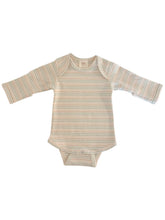 Load image into Gallery viewer, Multi Stripe / Organic Long Sleeve Bodysuit