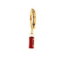Load image into Gallery viewer, Crystal Baguette Huggie Earring