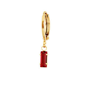 Crystal Baguette Huggie Earring