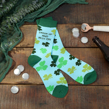 Load image into Gallery viewer, Drink Up And Irish On Socks