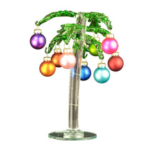 Load image into Gallery viewer, Mini Glass Palm Tree w/ Assorted Ornaments