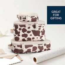 Load image into Gallery viewer, Giddy Up! Cow Print Pack Like A Boss™ Packing Cubes
