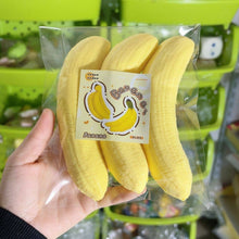 Load image into Gallery viewer, 3-Piece Realistic Slow Rebounding PU Banana Squeeze Toy
