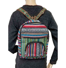 Load image into Gallery viewer, Mini Backpack Multi-Color Striped