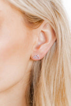 Load image into Gallery viewer, Screwback Stud Earrings - Mountain - Silver