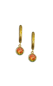 Aurora - Lunar Hoop Earrings  (5mm Circle)