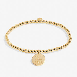 A Little 'Faith Over Fear' Bracelet in Gold-Tone Plating