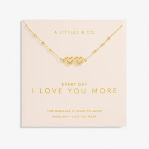 Forever Yours 'Everyday I Love You More' Necklace In Gold-Tone Plating