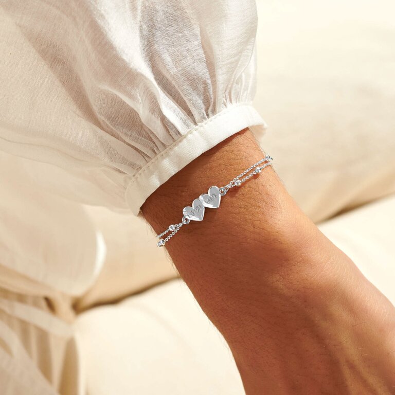 Forever Yours 'Forever I Love You' Bracelet In Silver Plating