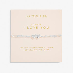 Forever Yours 'Forever I Love You' Bracelet In Silver Plating