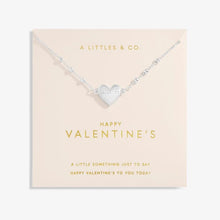 Load image into Gallery viewer, Forever Yours &#39;Happy Valentine&#39;s&#39; Necklace In Silver Plating