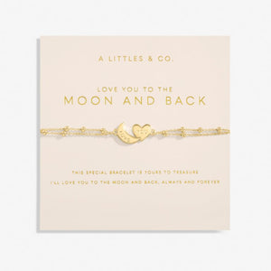 Forever Yours 'Love You To The Moon And Back' Bracelet In Gold-Tone Plating