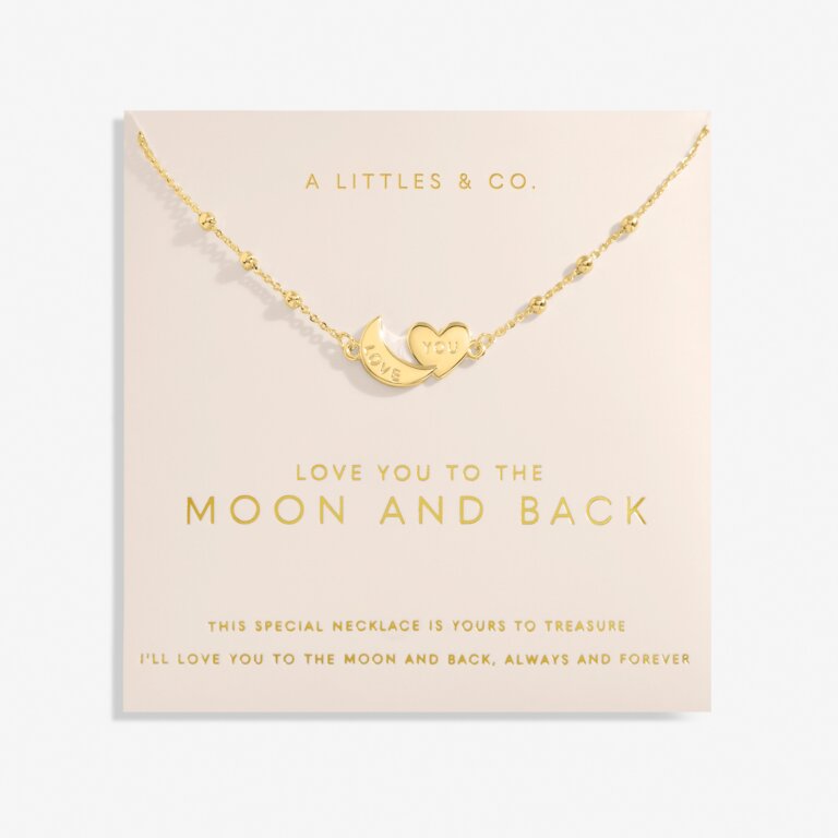 Forever Yours 'Love You To The Moon And Back' Necklace In Gold-Tone Plating