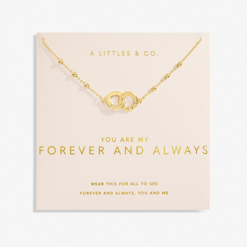 Forever Yours 'You Are My Forever And Always' Necklace In Gold-Tone Plating