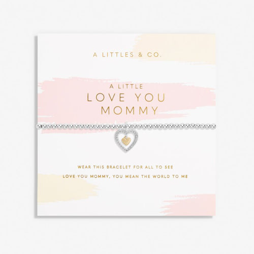 Mother's Day A Little 'I Love You Mommy' Bracelet In Silver Plating And Gold-Tone Plating