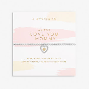 Mother's Day A Little 'I Love You Mommy' Bracelet In Silver Plating And Gold-Tone Plating