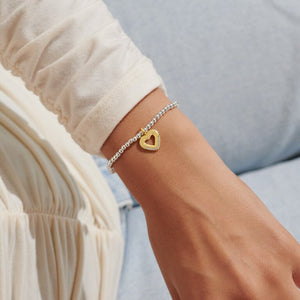 Mother's Day A Little 'Happy First Mother's Day' Bracelet In Silver Plating And Gold-Tone Plating