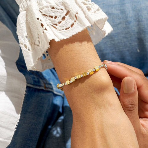 Happy Little Moments 'Friend' Bracelet In Gold-Tone Plating