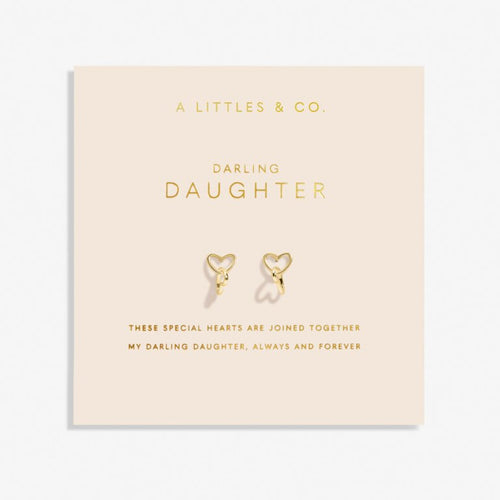Forever Yours 'Darling Daughter' Earrings In Gold-Tone Plating