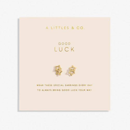 Forever Yours 'Good Luck' Earrings In Gold-Tone Plating