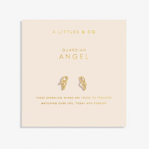 Forever Yours 'Guardian Angel' Earrings In Gold-Tone Plating