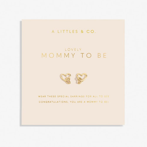 Forever Yours 'Lovely Mommy To Be' Earrings In Gold-Tone Plating