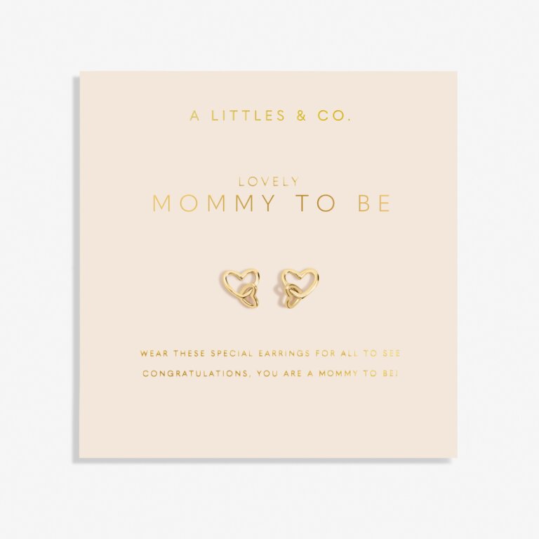 Forever Yours 'Lovely Mommy To Be' Earrings In Gold-Tone Plating